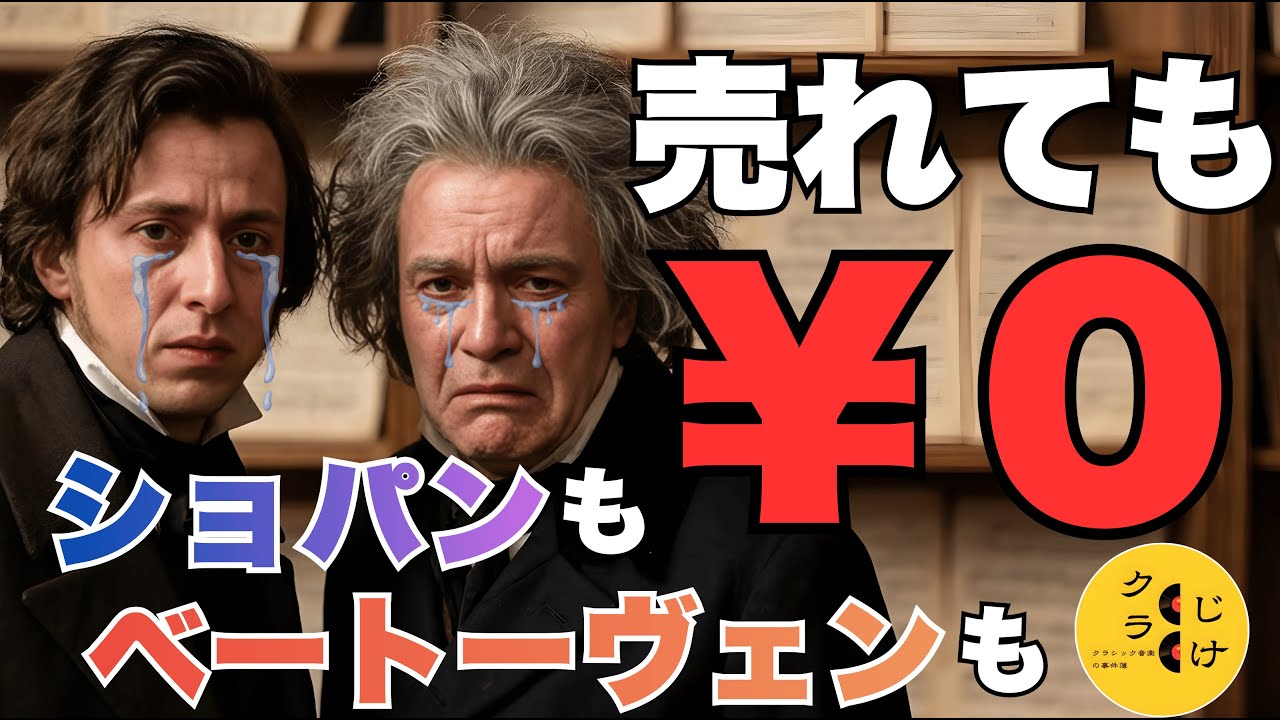 売れても報酬ゼロ？ベートーヴェンとショパンを苦しめた“楽譜海賊版”の闇【著作権の誕生】