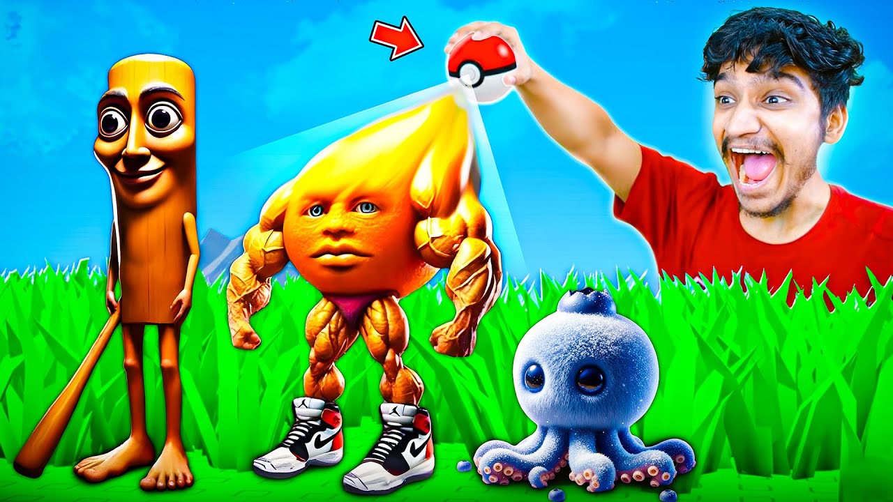 Catching Brainrots Using a Pok&eacute;ball in Roblox...
