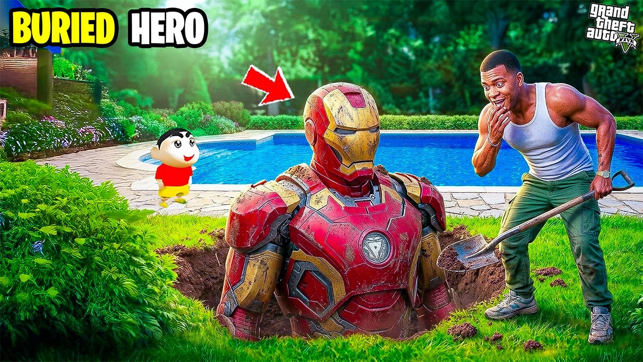 Franklin Finally Saved Abandoned IROMAN😱 And Give Him Superpower
