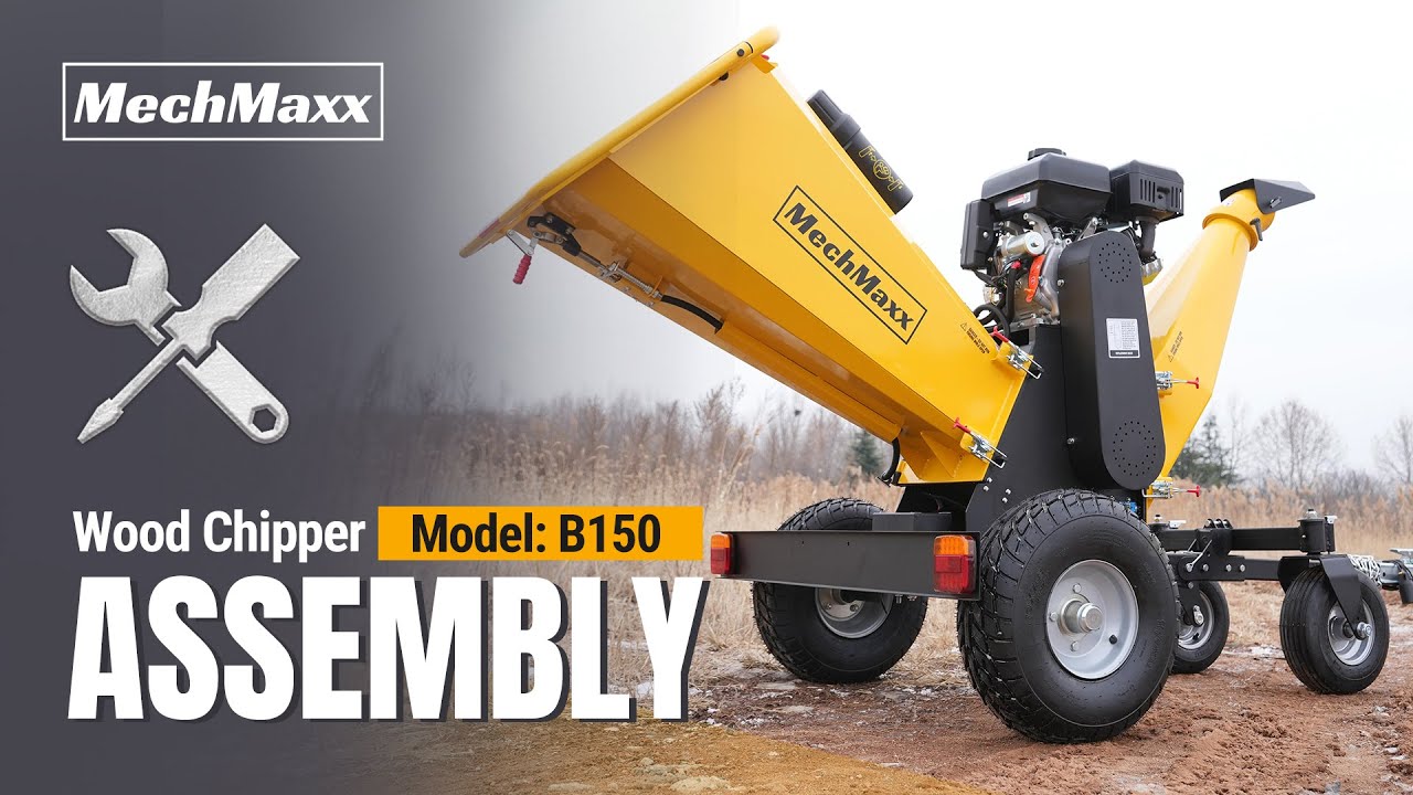 MechMaxx Wood Chipper B150 Assembly Video