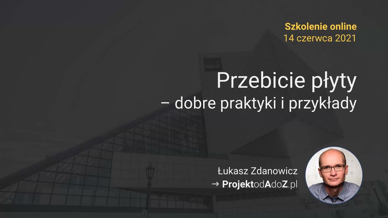 #5 Przebicie płyty - dobre praktyki i przykłady