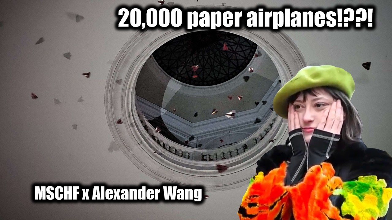 ✨Live✨ NYC - 20,000 PAPER PLANES?! MSCHF x Alexander Wang and snow #nyc #art