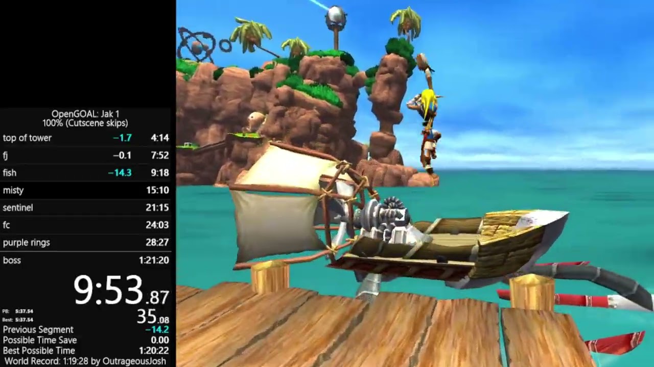 OpenGOAL Jak 1 100% in 1:19:09