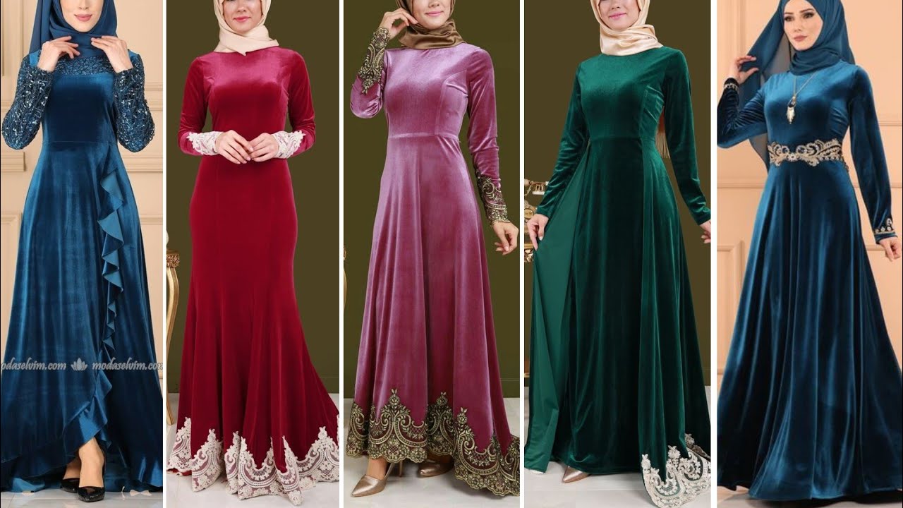 Party Wear Velvet Long Frock Dress Designing Ideas 2025-2026.