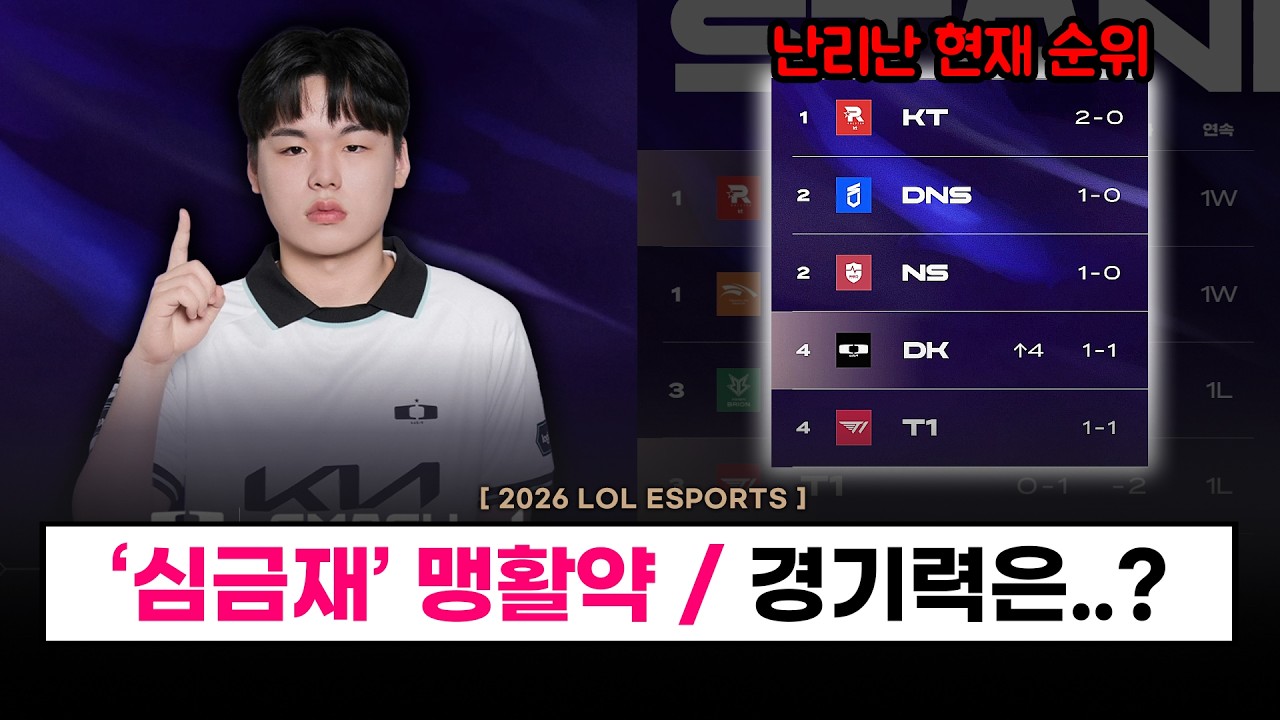 【LCK】  스매쉬 심상치 않은데요..? 하지만 경기력은? / DK 첫 승 / 혼돈의 순위 / - LCK 1라운드