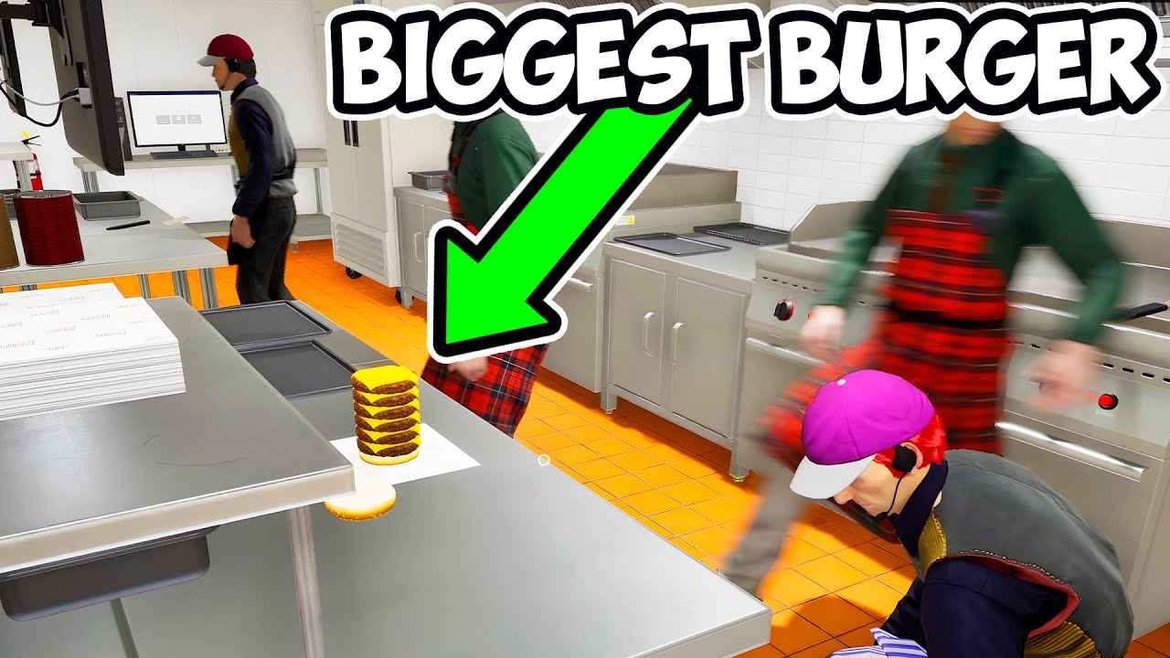 Creating The LARGEST Burger For Our Fast Food Restaurant!