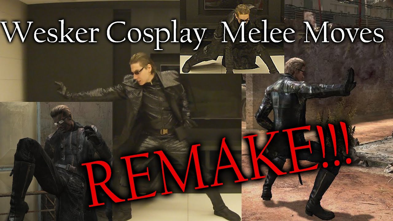 Albert Wesker Cosplay REMAKE Melee Moves Resident Evil