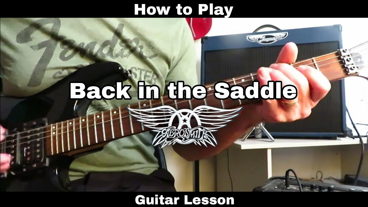 Как играть на гитаре BACK IN THE SADDLE - Aerosmith. Урок игры на гитаре. (Ритм и соло)