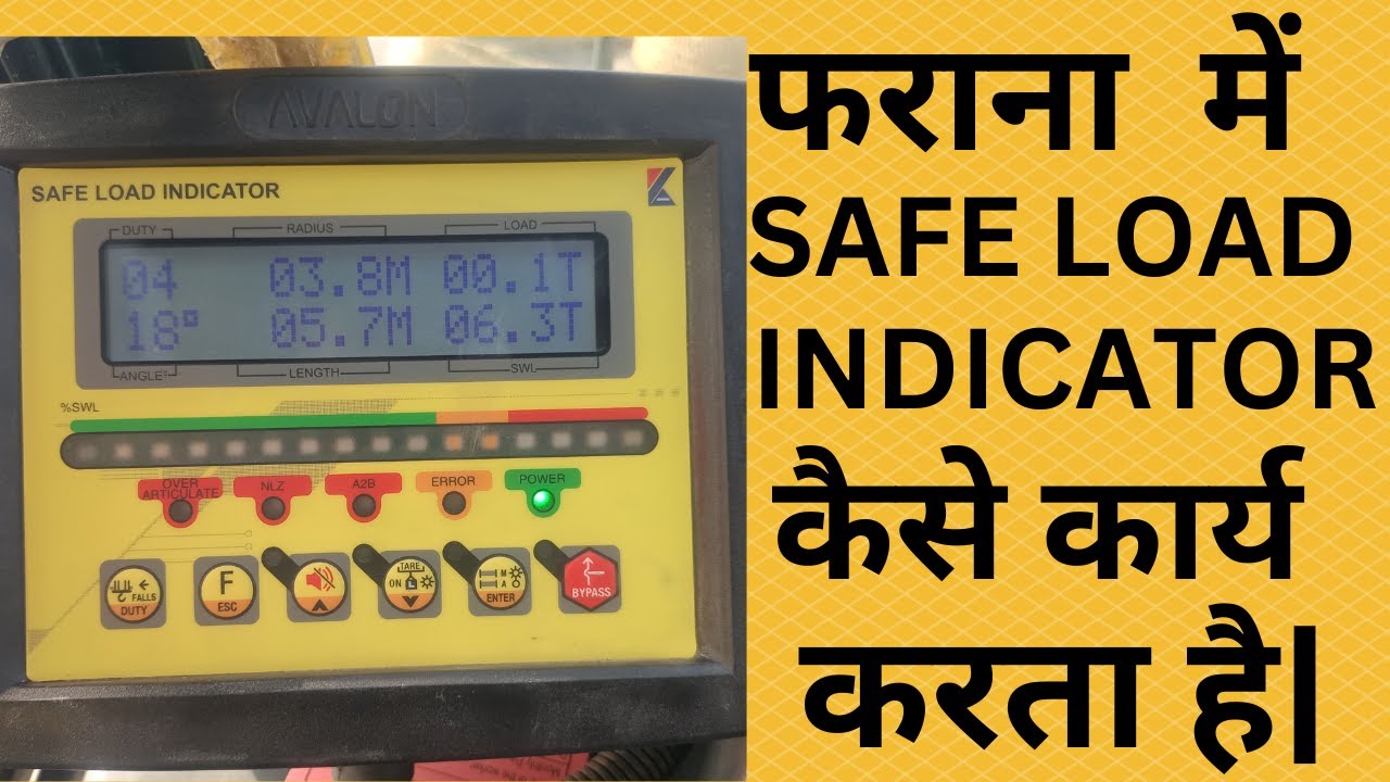 फराना में सेफ लोड इंडिकेटर कैसे कार्य करता है| Farana me sli (safe Load indicator) #sli