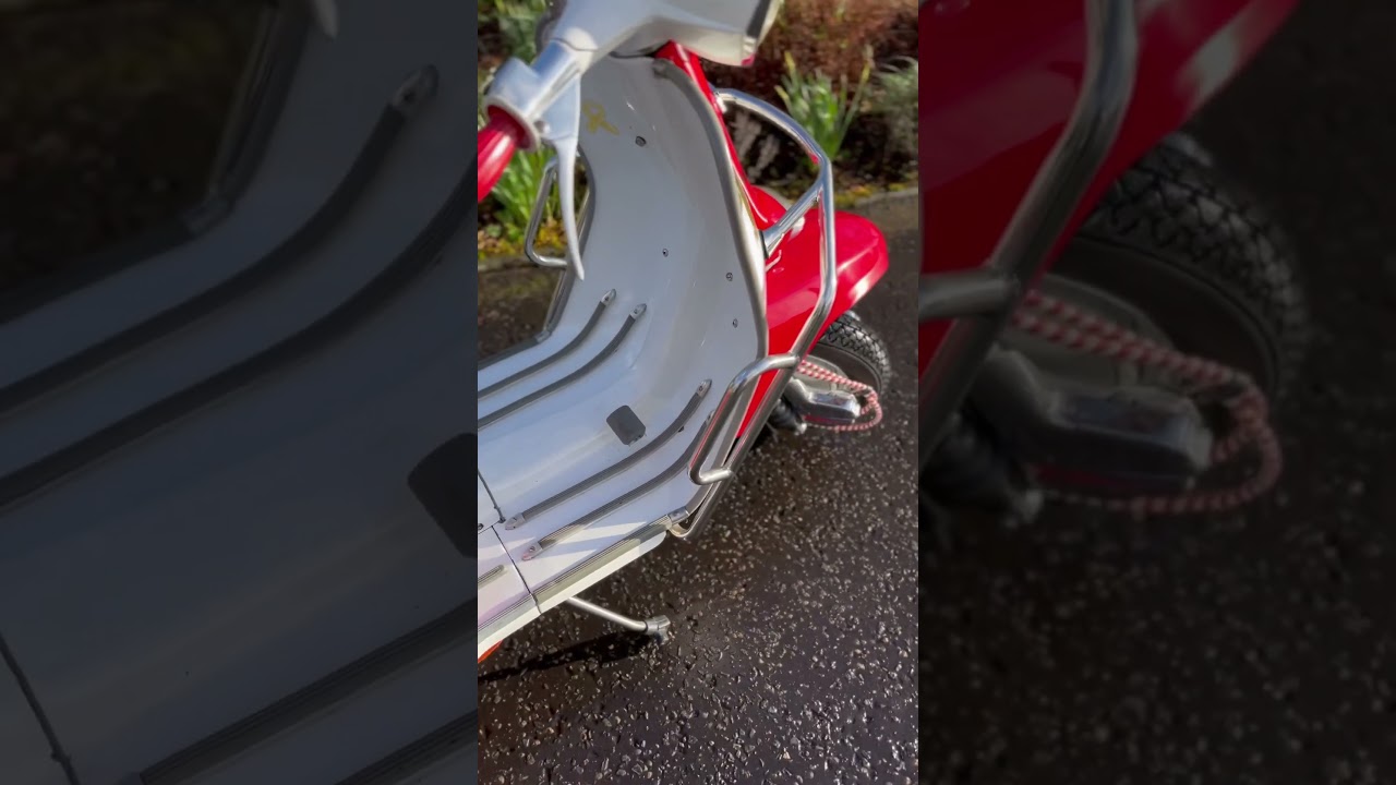 Lambretta TV175 purring away beautifully 