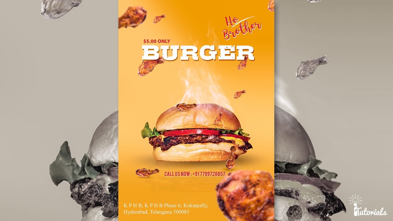 Amazing Food Poster | Photoshop CC Tutorial latest