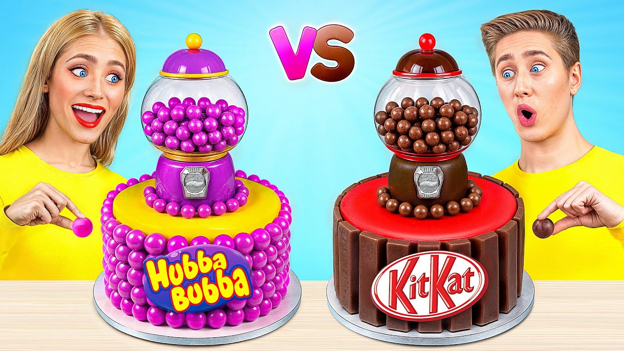 Укрась Торт Челлендж | Жевательная Резинка vs Шоколадная Еда от Multi DO Challenge