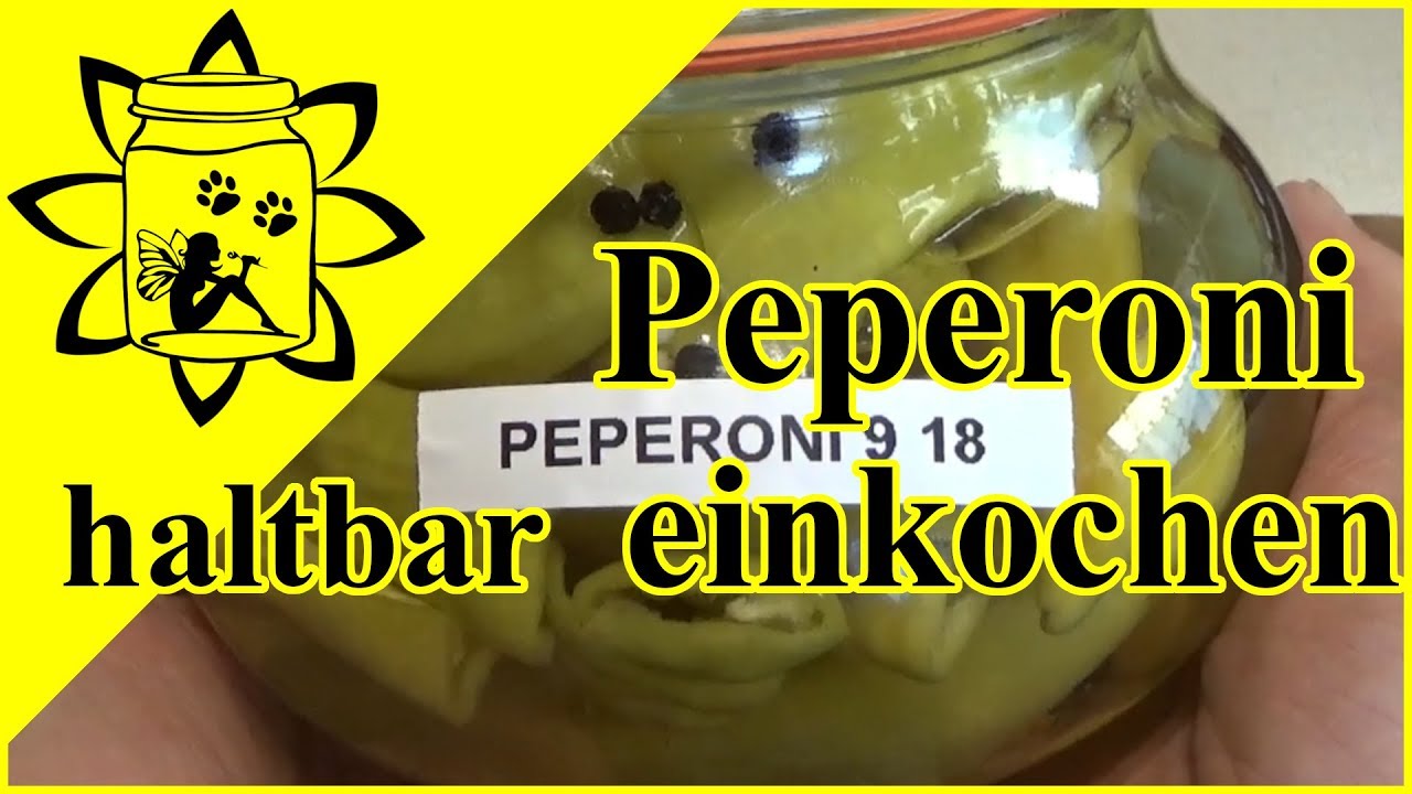 Peperoni haltbar einkochen | Paprika einwecken | einmachen | Vorrat im Glas | Weck