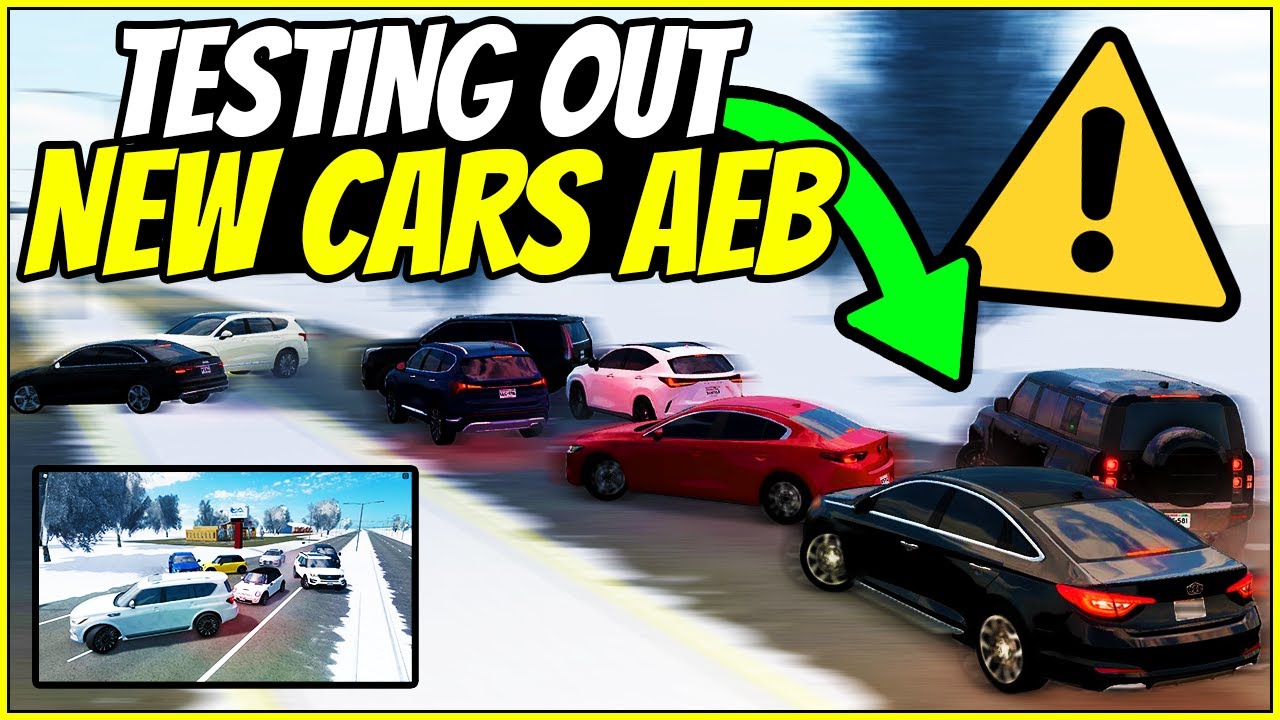 Testing AEB In The NEW CARS?! - Automatic Emergency Braking - Greenville Wisconsin Roblox