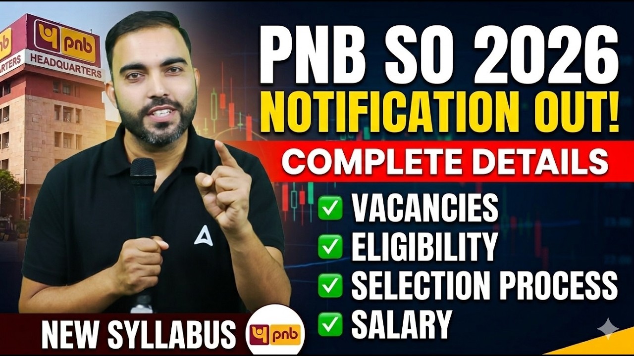 PNB SO Notification 2026 Out 🔥 Vacancies | Eligibility | Salary | Full Details