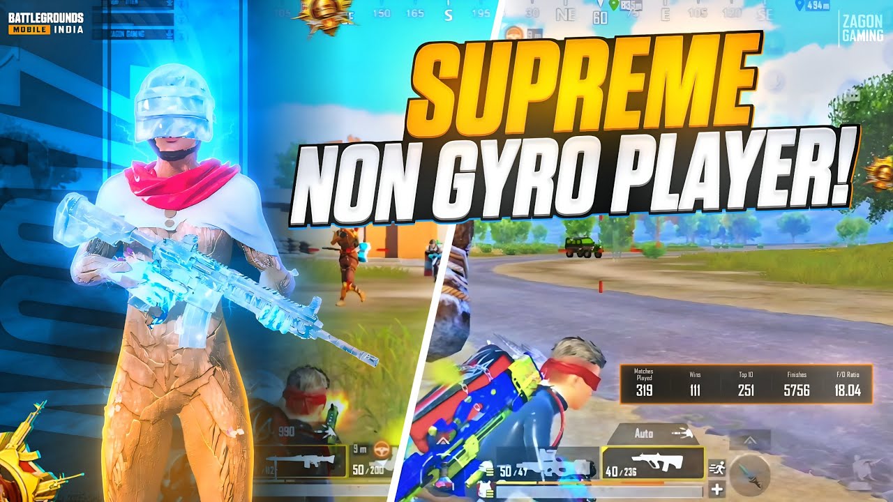 SUPREME NON GYRO PLAYER! [*Intense Rank Push Lobby Clutches!] | BGMI