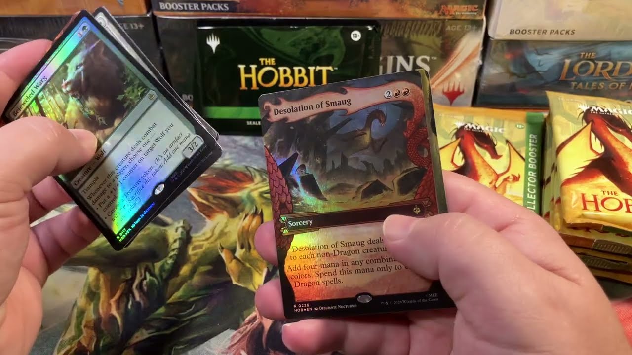 &laquo;Хоббит&raquo; &mdash; это круто! Вскрытие коллекционных бустеров Magic: The Gathering, распаковка MTG HOB #6...