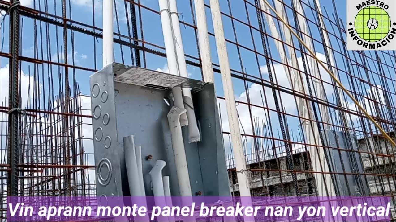vin aprann monte panel breaker nan yon vertical