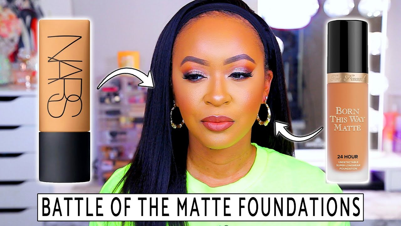 TOO FACED BORN THIS WAY VS NARS SOFT MATTE FOUNDATION | BATTLE OF THE MATTE FOUNDATIONS ♡ Fayy Lenee