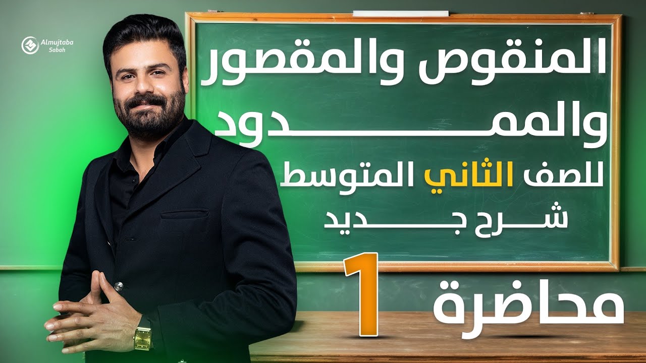 المنقوص والمقصور والممدود للصف الثاني متوسط | حلقة1
