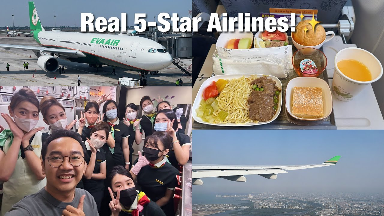 Pengalaman TERBANG naik EVA Air dari Jakarta ke Taipei (BR238)