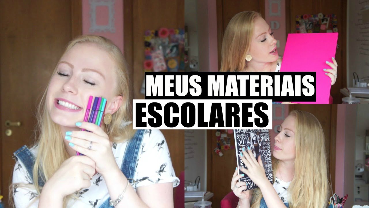 Materiais escolares + minha faculdade