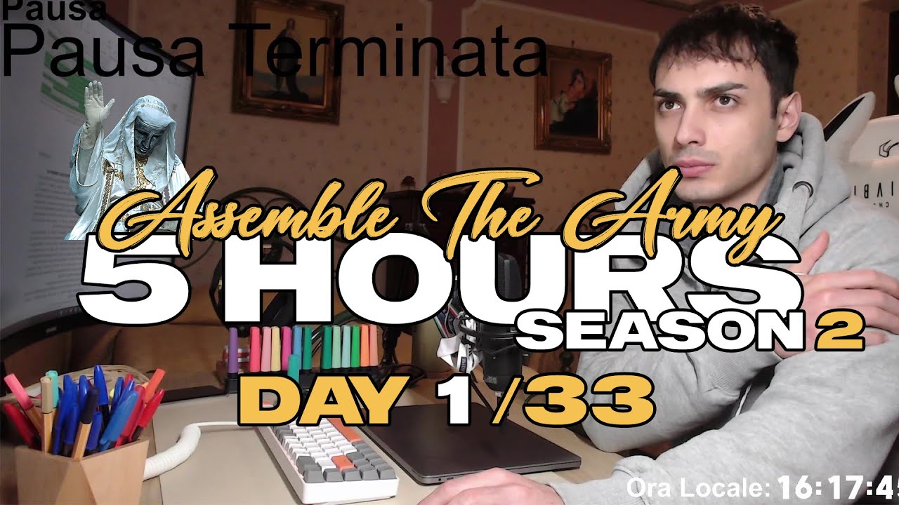 5 Hours Study With Me – “Assemble The Army” | Day 1/33 [Season 2] 🗿🌱
