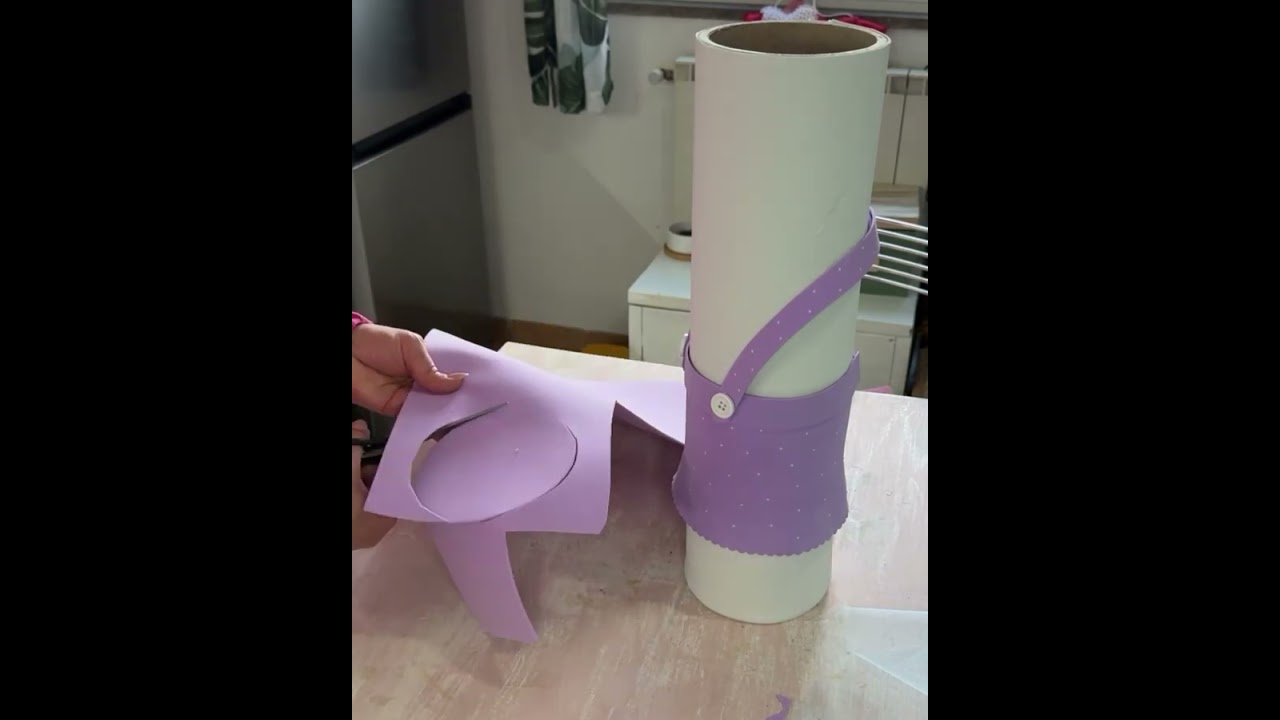 TUTORIAL coniglio gigante con riciclo tubo di cartone