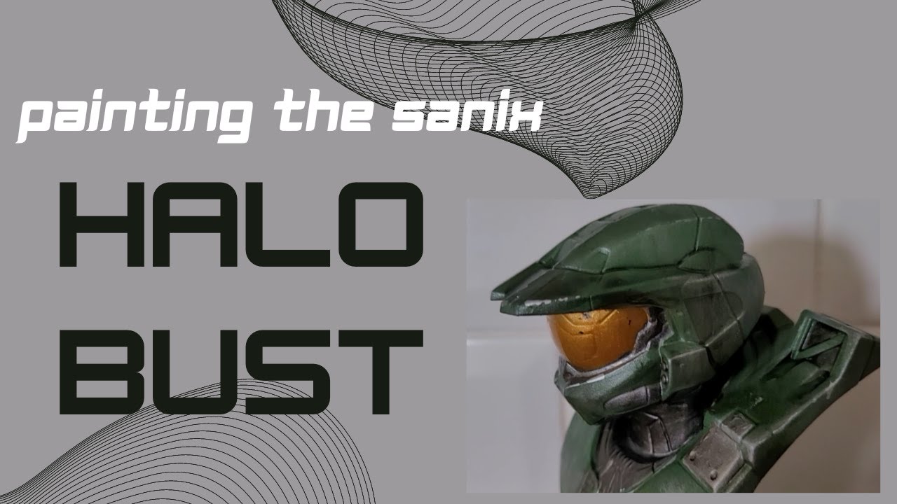 I Painted The SANIX Halo Bust 3D Resin Print