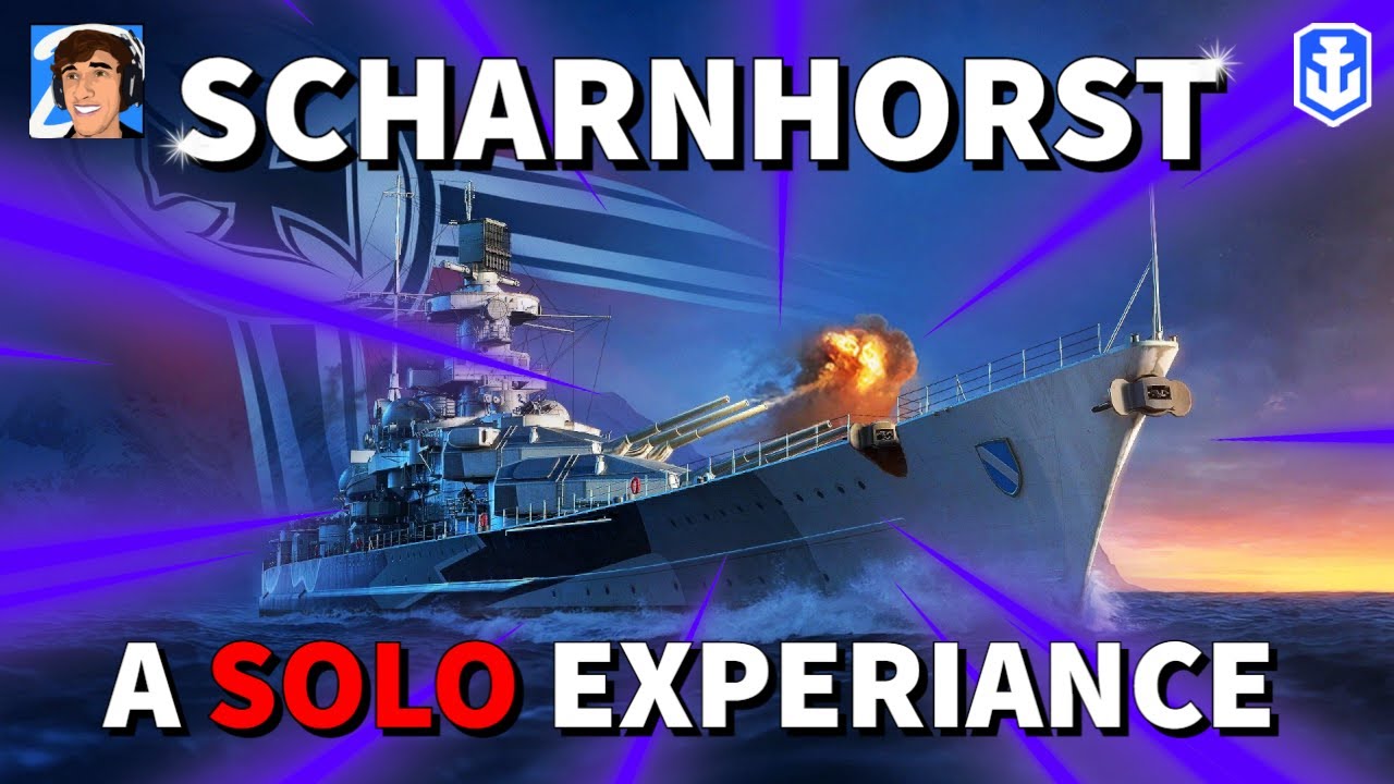 1 на 4... Сможет ли «Шарнхорст» победить? в World of Warships Legends 4K