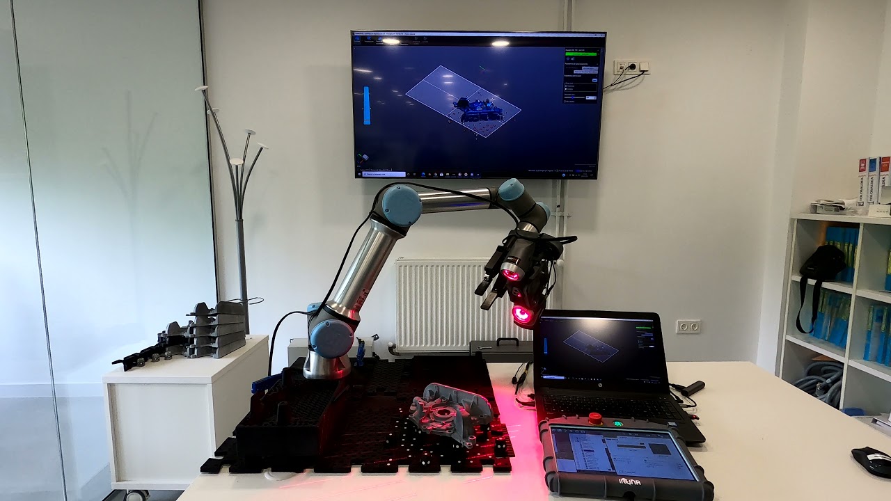 Integración entre escáner 3D y robot colaborativo para metrología industrial