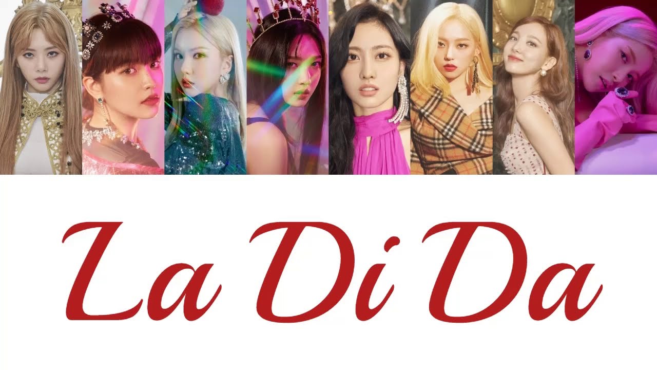 My Girl Group - EVERGLOW LA DI DA - Lyrics 8 Member Version