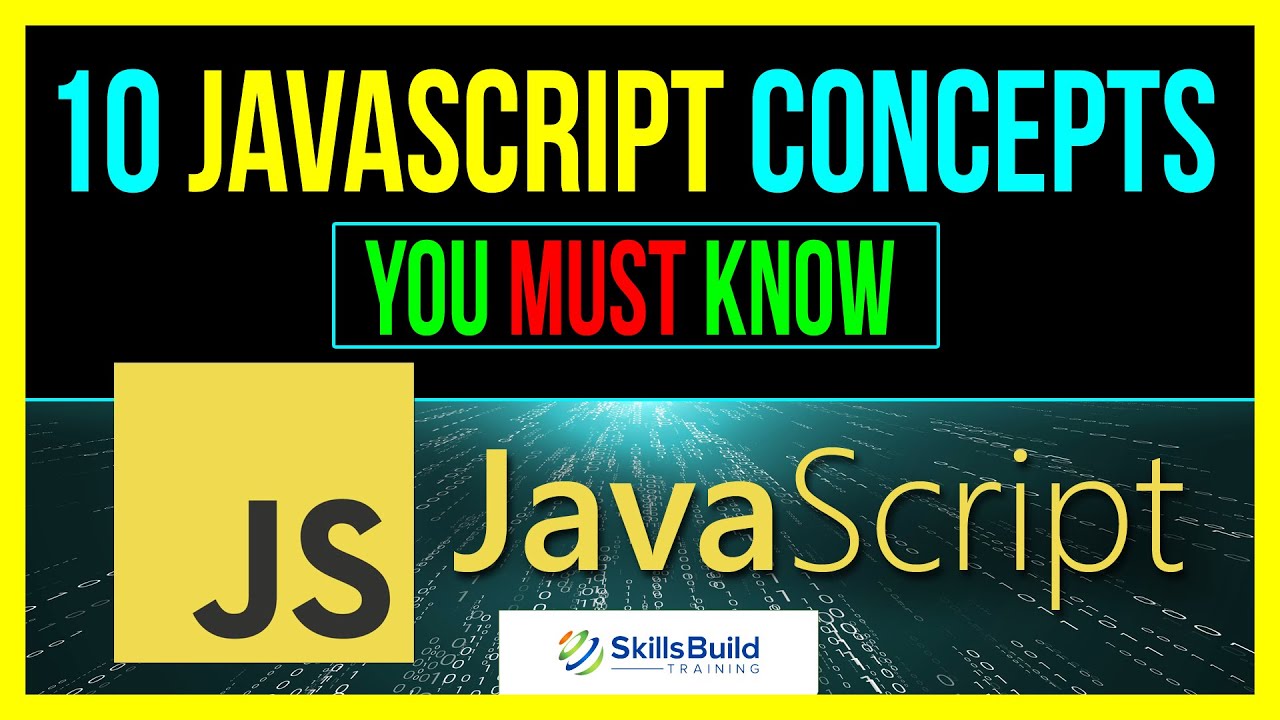 💥 10 JavaScript Concepts You MUST KNOW!