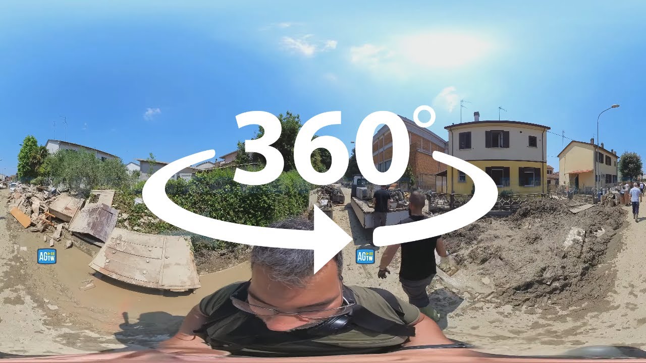Dentro l'alluvione in #EmiliaRomagna, i danni a Sant'Agata sul Santerno a #360gradi