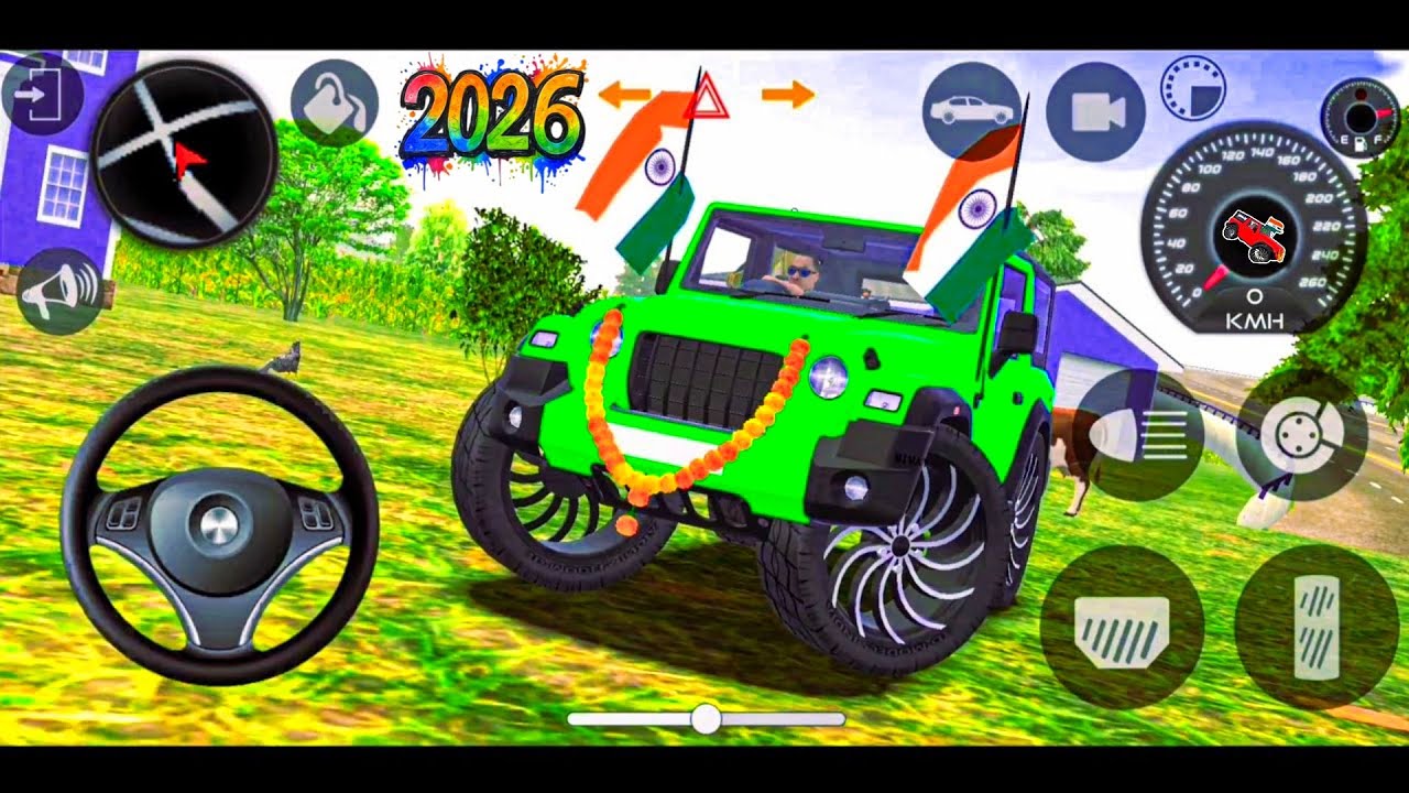 Modified Mahindra Thar😈Games:Indian Green Thar (Thar Wala Games) Car Game Android Game - #2026