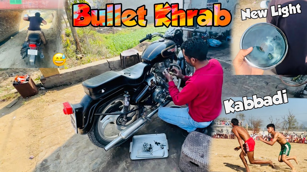 Bullet Khrab Hogya 😢 | New Light Glass + Kabbadi Tournament