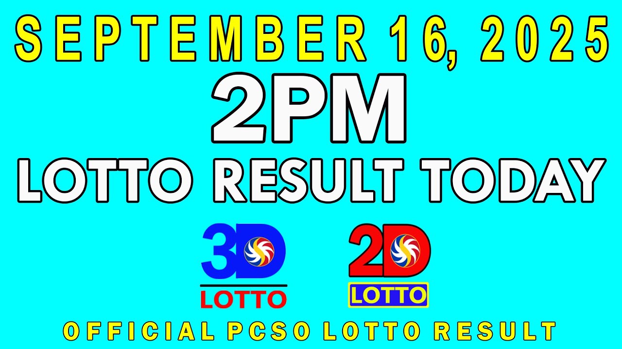 2pm Lotto Result Today Swertres Ez2 PCSO September 16 2025