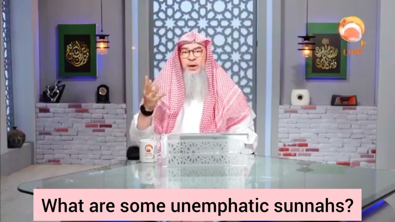 What are some of the non emphatic sunnah prayers (nafl) - assim al hakeem
