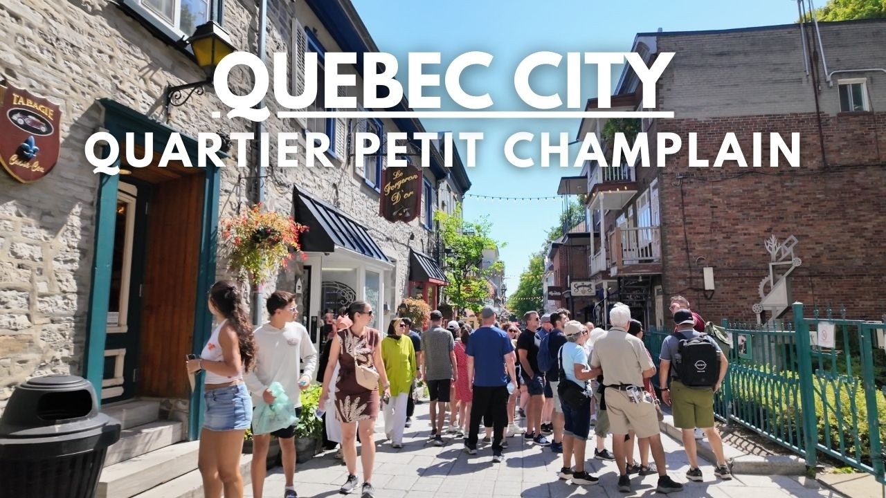 Old Quebec City Walking Tour | Quartier Petit Champlain | The Most Charming Street in Canada