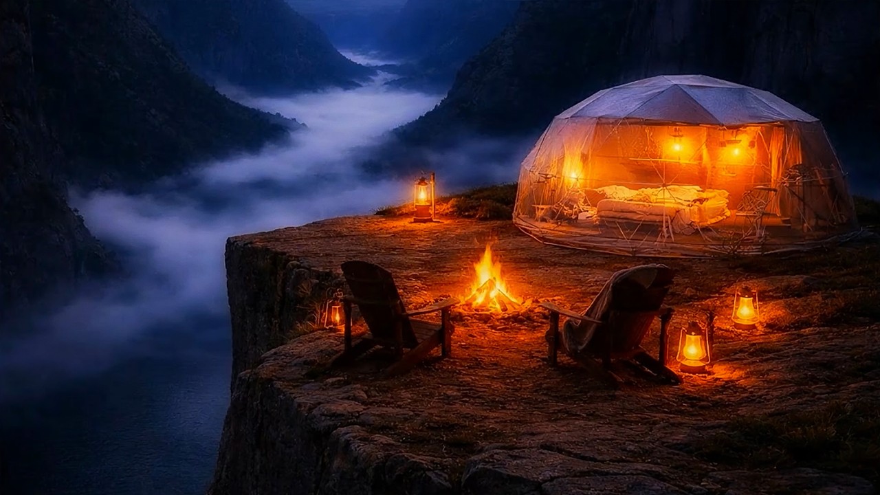 🔥 Relaxing ASMR Campfire - Fall Asleep Fast with Soothing Fire Sounds For Stress Relief  ASMR Nature
