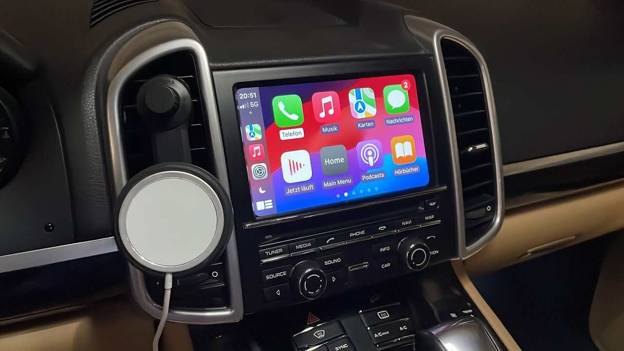 Porsche Cayenne 958 Baujahr 2012-17 Apple Carplay/Android Auto nachrüsten /  Einbauvideo  PCM 3.1