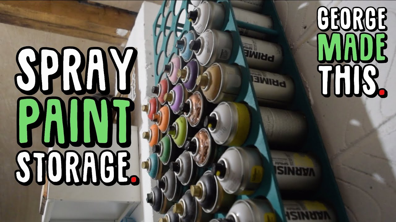 Simple Spray Paint Storage! // Shop Projects.