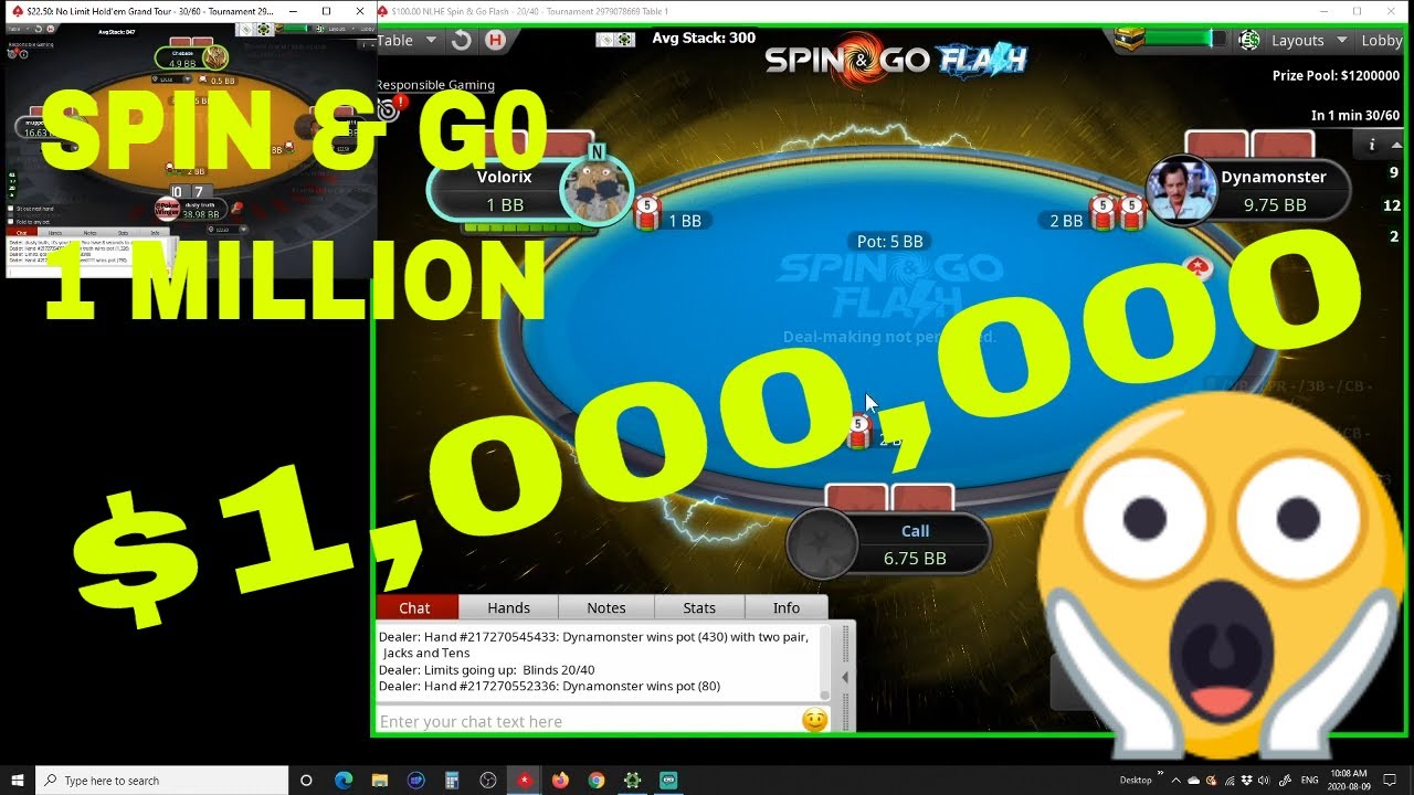 WATCHING A MILLION DOLLAR SPIN & GO !!!