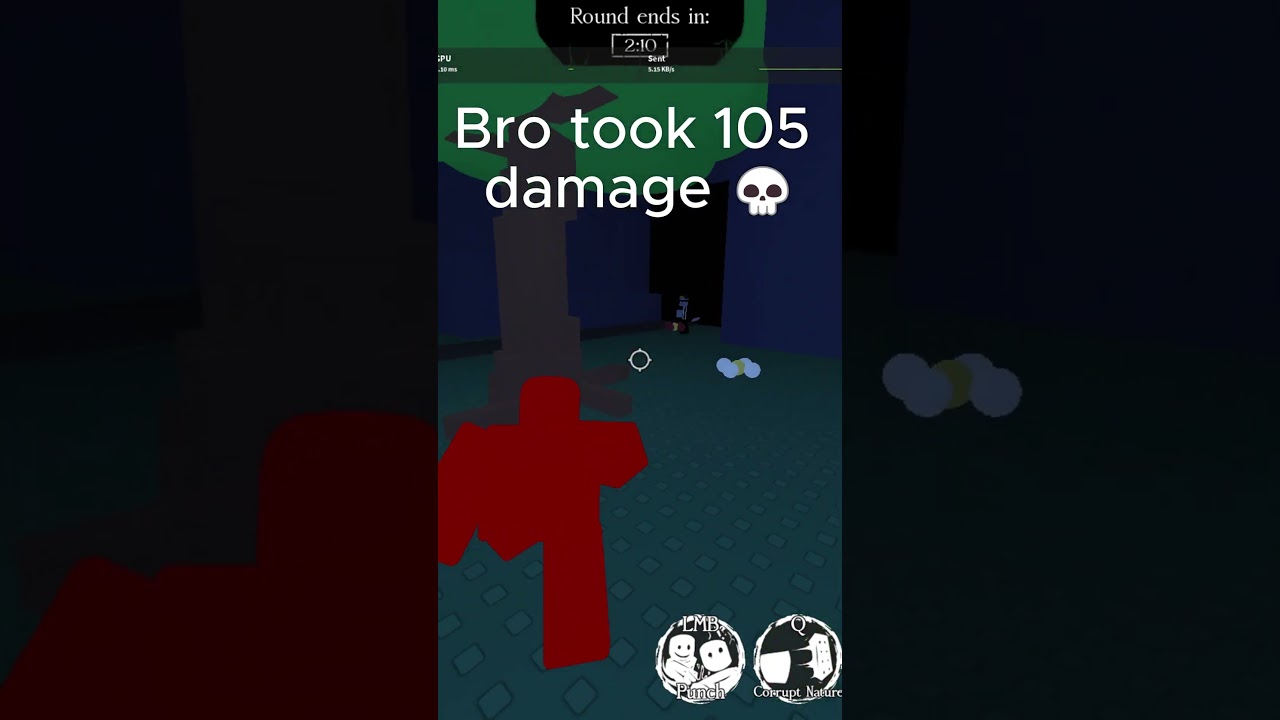 Bro took so much damage 💀 #roblox #forsaken