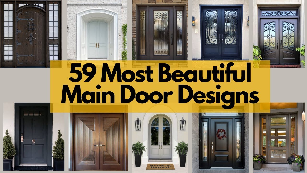59 Most beautiful Main Door Designs | Modern doors | Wooden, Glass & Metal Doors