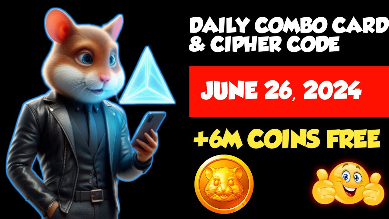 Hamster Kombat Combo & Cipher Code June 26 | Claim 6 Million Tokens Free