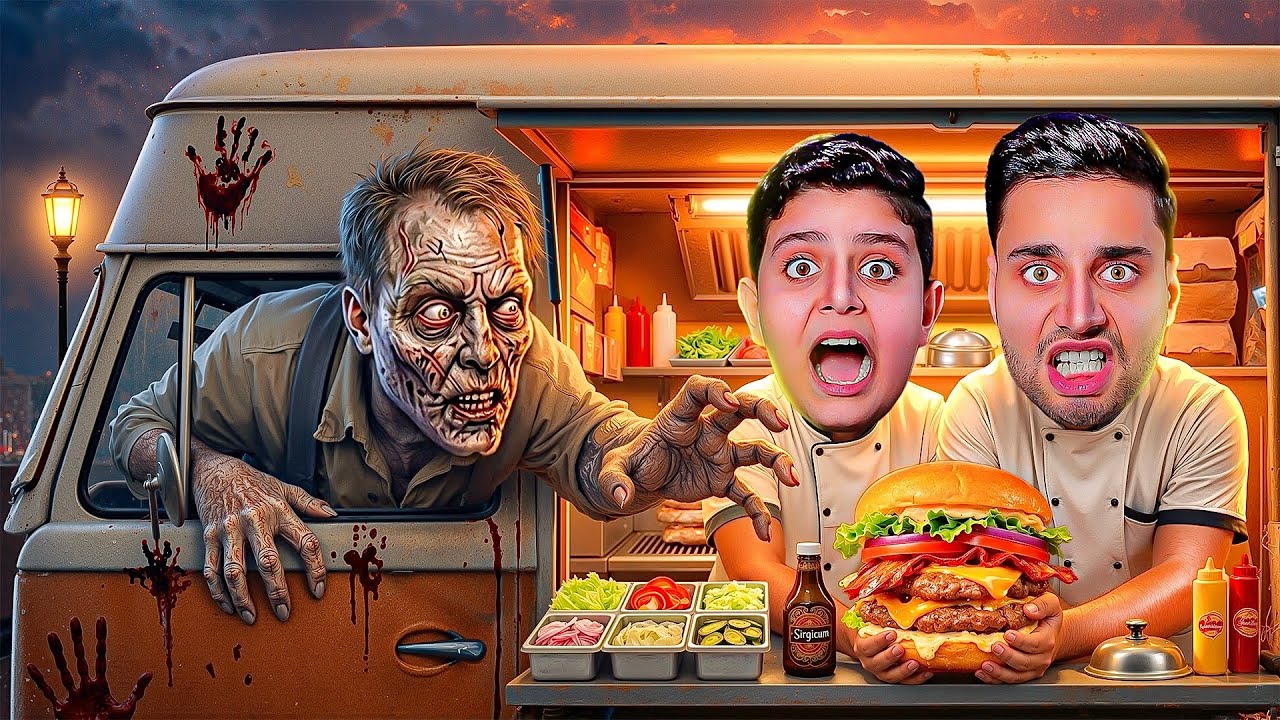 العمل بمطعم برجر متنقل 🍔 في مدينة الموتى 💀 !