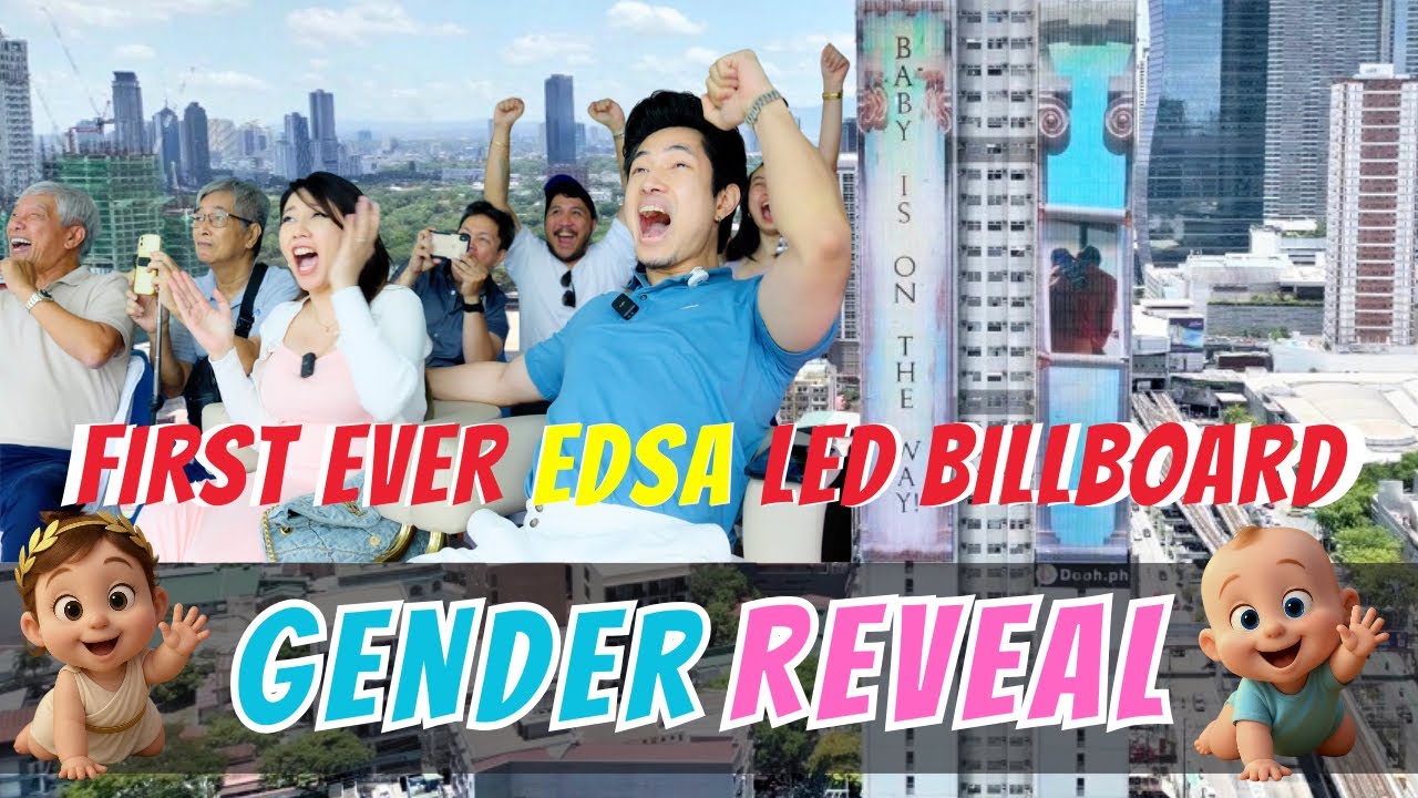 UNIQUE Gender Reveal on EDSA, Philippines  | BABY SHOWER + GENDER REVEAL IDEAS