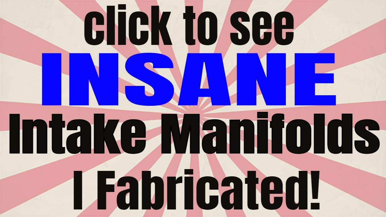 How to make a ALUMINUM intake manifold from SCRATCH