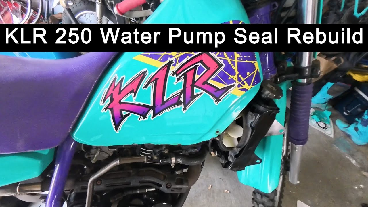 KLR 250 water pump seal rebuild